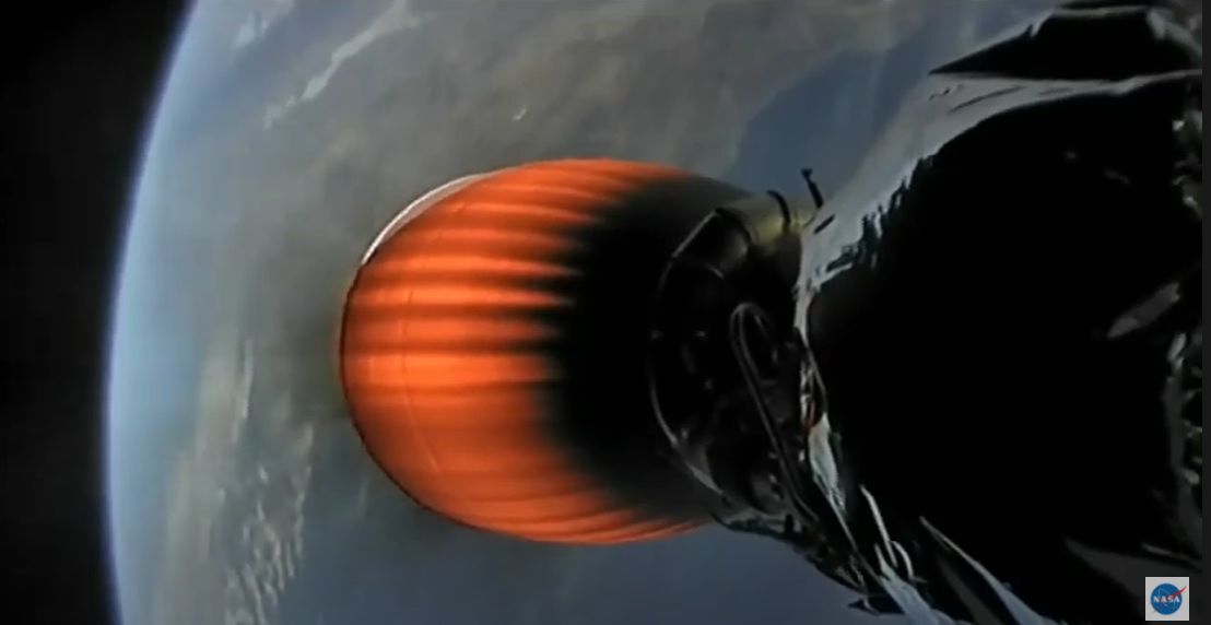 SpaceX Falcon 9 booster second stage into first burn